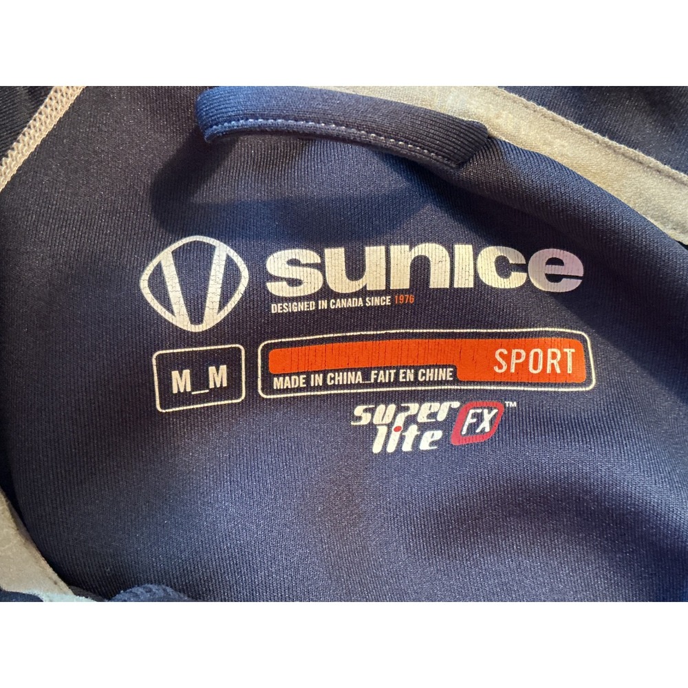 Sunice Superlite FX Quarter Zip Mens Medium Navy‎ Blue Excellent Sport Pullover - Picture 4 of 8